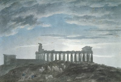 The Small Temple at Paestum by John Robert Cozens